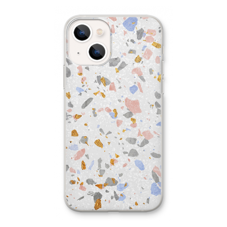 Terrazzo N°8: iPhone 13 mini Transparant Hoesje