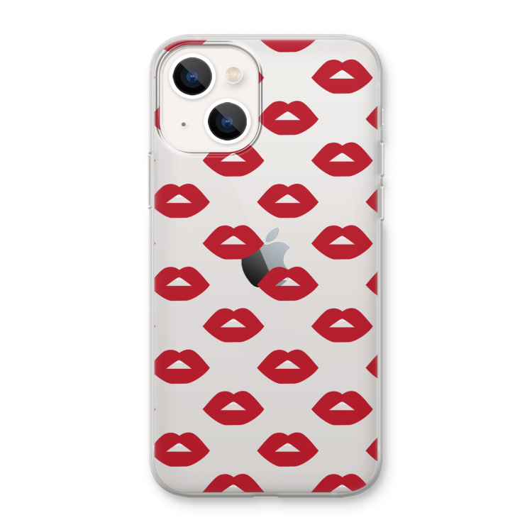 Lips: iPhone 13 mini Transparant Hoesje