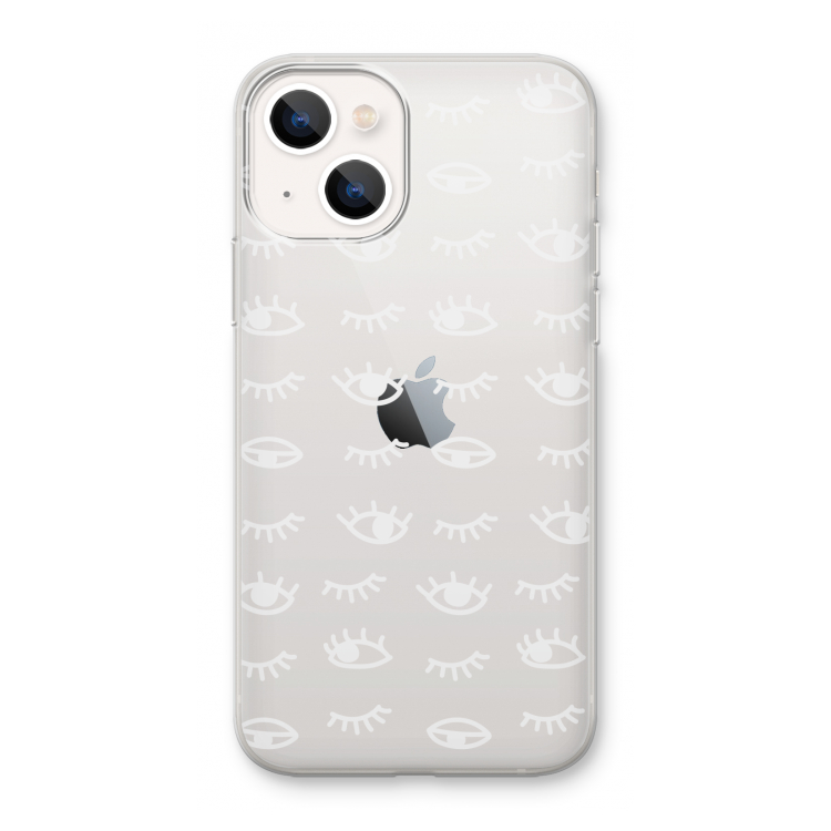 Eye pattern #3: iPhone 13 mini Transparant Hoesje