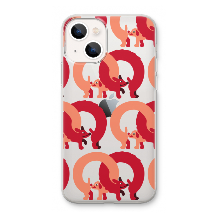 Dogs: iPhone 13 mini Transparant Hoesje