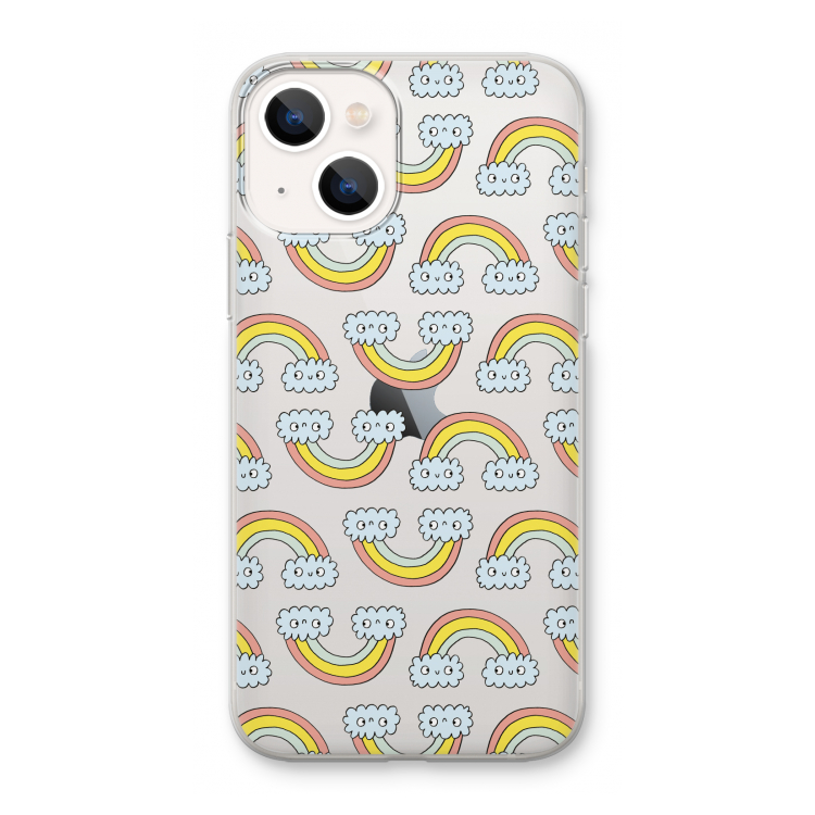 Regenboog: iPhone 13 mini Transparant Hoesje