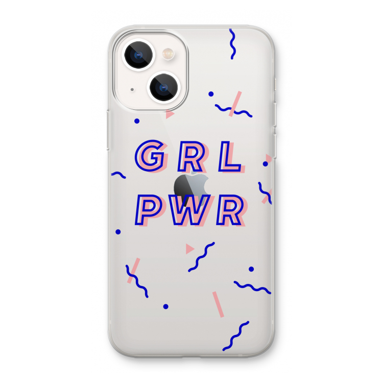 GRL PWR: iPhone 13 mini Transparant Hoesje