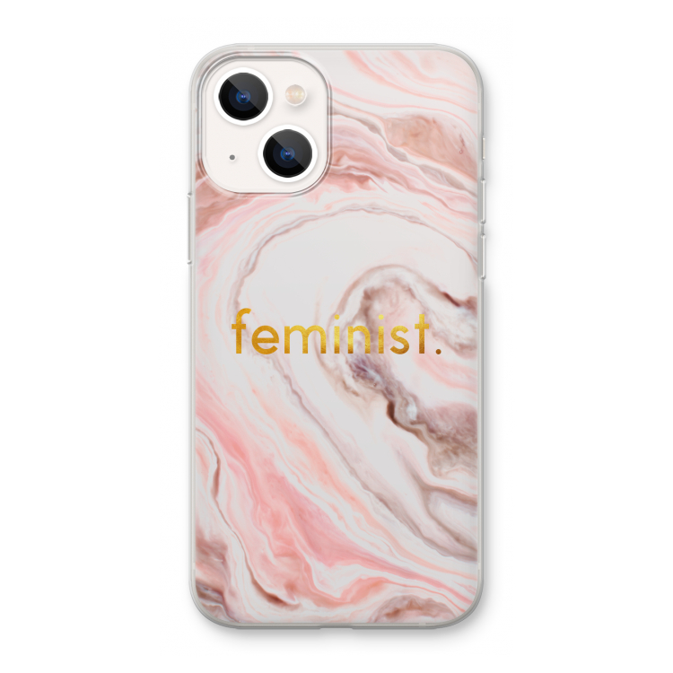 Feminist: iPhone 13 mini Transparant Hoesje
