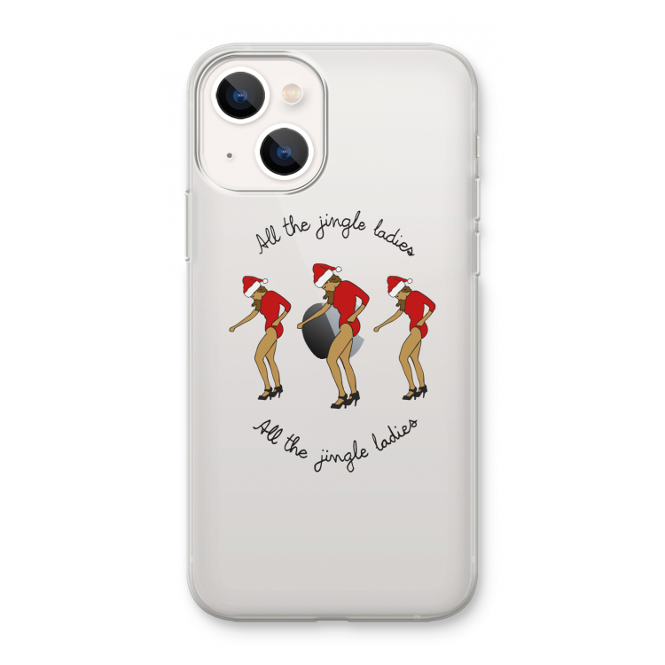 Jingle Ladies: iPhone 13 mini Transparant Hoesje