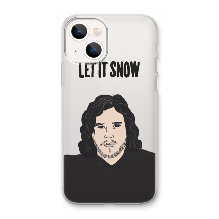 Let It Snow: iPhone 13 mini Transparant Hoesje
