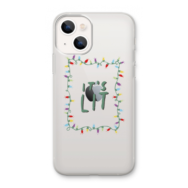 It's Lit: iPhone 13 mini Transparant Hoesje