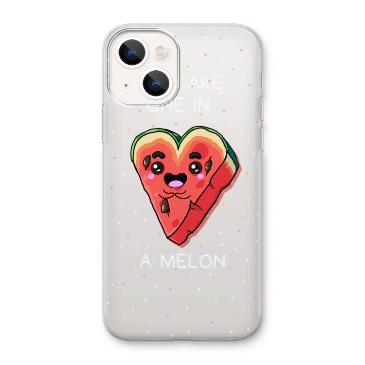 One In A Melon: iPhone 13 mini Transparant Hoesje