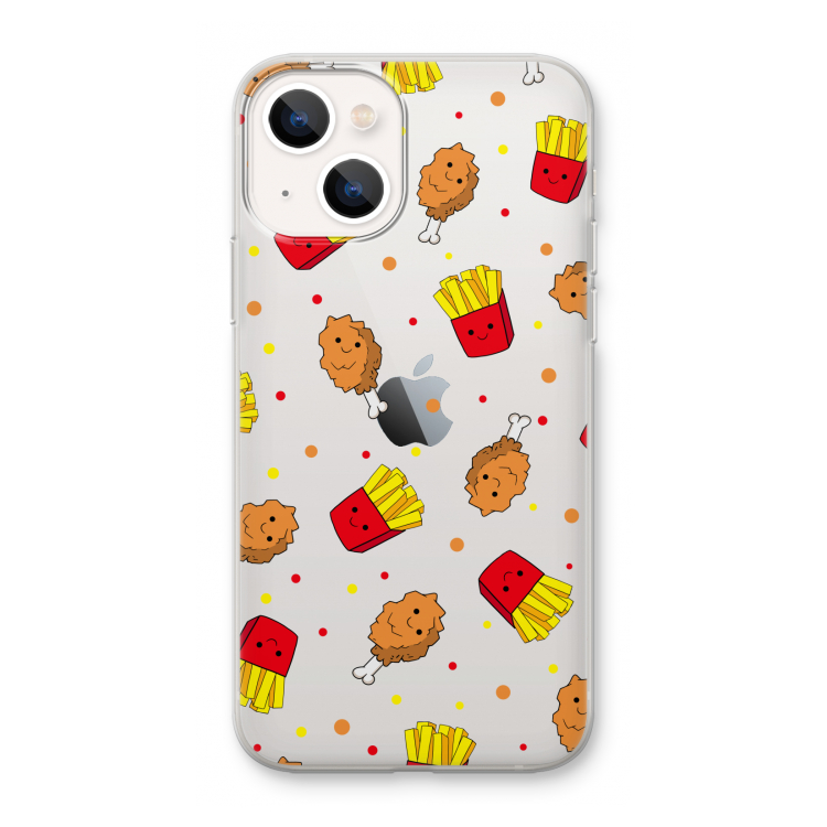 Chicken 'n Fries: iPhone 13 mini Transparant Hoesje