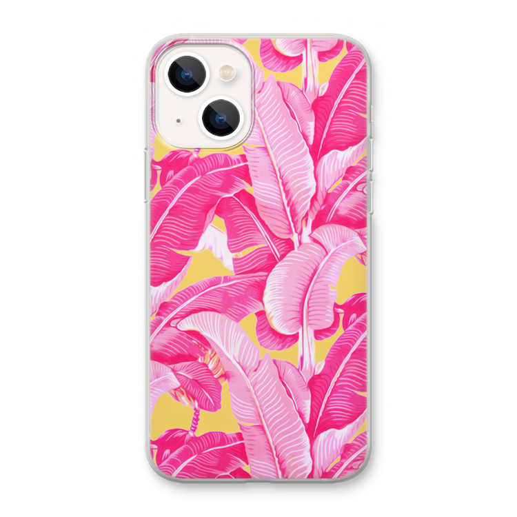 Pink Banana: iPhone 13 mini Transparant Hoesje
