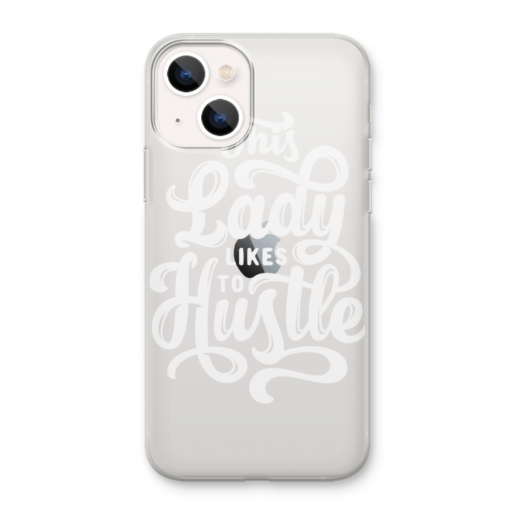 Hustle Lady: iPhone 13 mini Transparant Hoesje