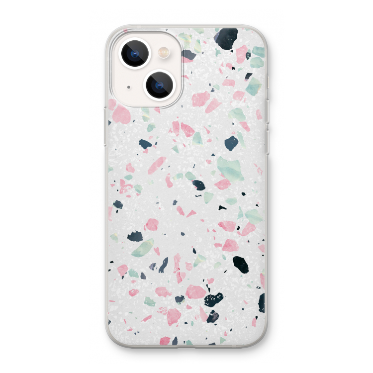 Terrazzo N°3: iPhone 13 mini Transparant Hoesje