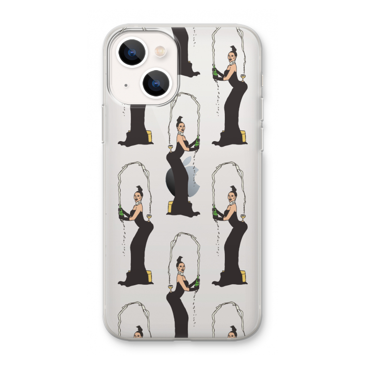 Pop Some Kim: iPhone 13 mini Transparant Hoesje