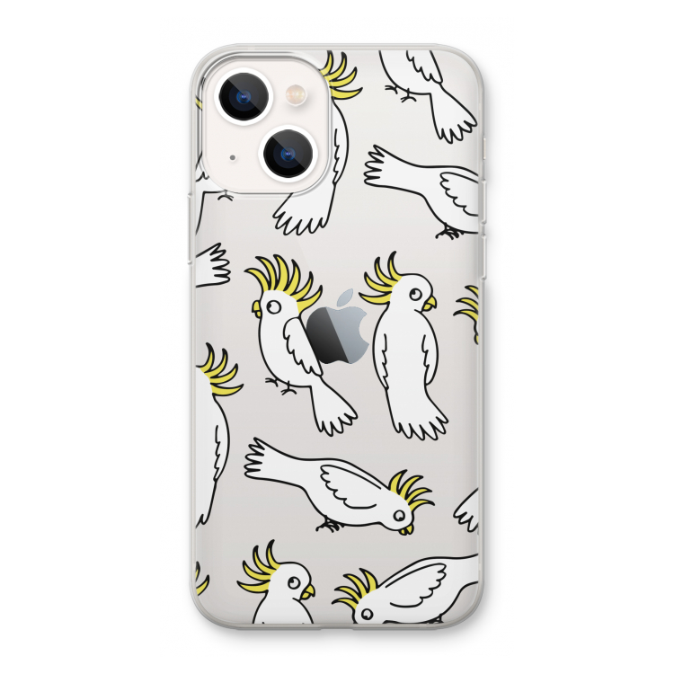 Papegaai: iPhone 13 mini Transparant Hoesje