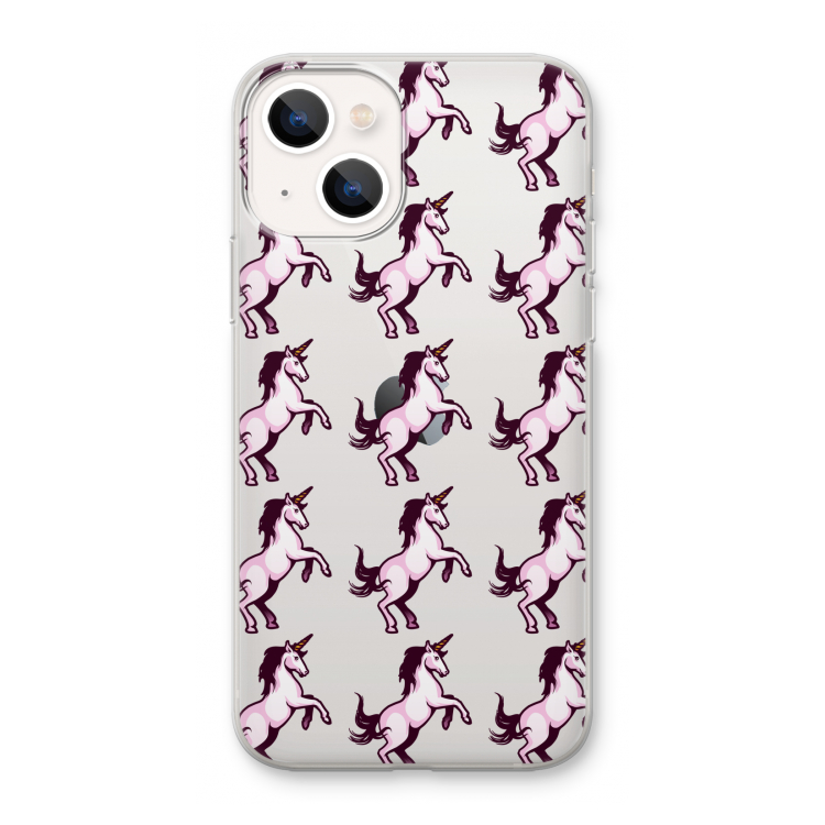 Musketon Unicorn: iPhone 13 mini Transparant Hoesje
