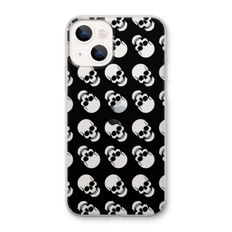 Musketon Skulls: iPhone 13 mini Transparant Hoesje