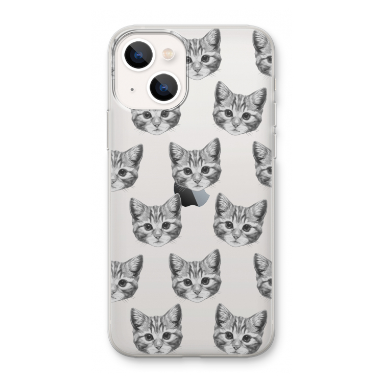 Kitten: iPhone 13 mini Transparant Hoesje