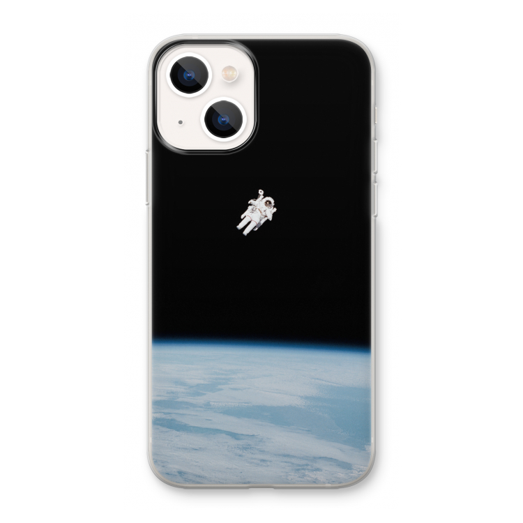 Alone in Space: iPhone 13 mini Transparant Hoesje