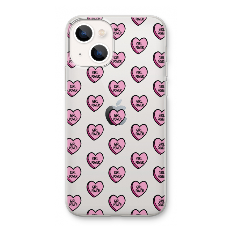 GIRL POWER: iPhone 13 mini Transparant Hoesje