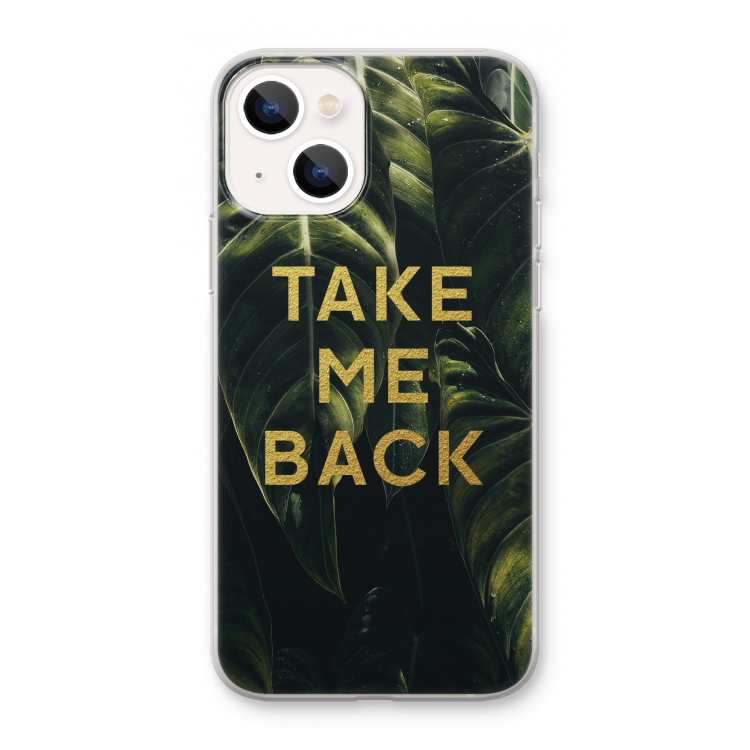 Take me back: iPhone 13 mini Transparant Hoesje