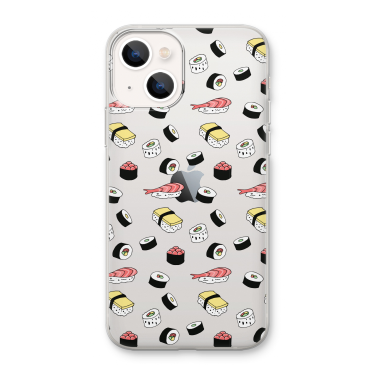 Sushi time: iPhone 13 mini Transparant Hoesje