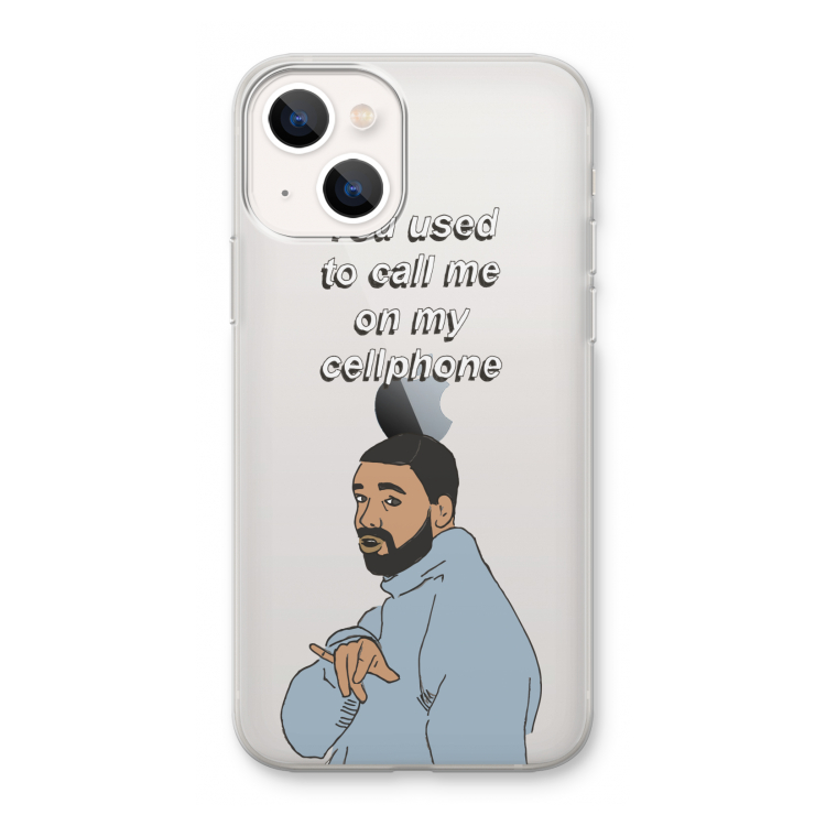 Hotline bling: iPhone 13 mini Transparant Hoesje