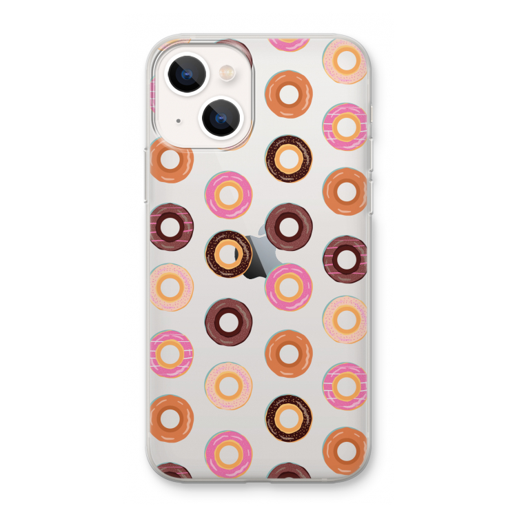 Donuts: iPhone 13 mini Transparant Hoesje