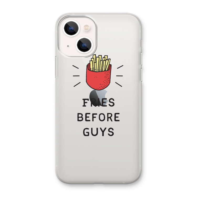 Fries before guys: iPhone 13 mini Transparant Hoesje