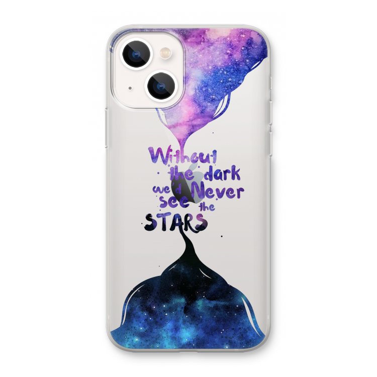 Stars quote: iPhone 13 mini Transparant Hoesje