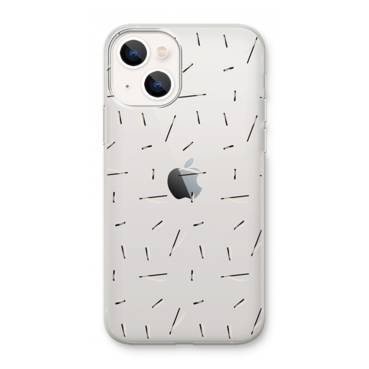 Hipster stripes: iPhone 13 mini Transparant Hoesje