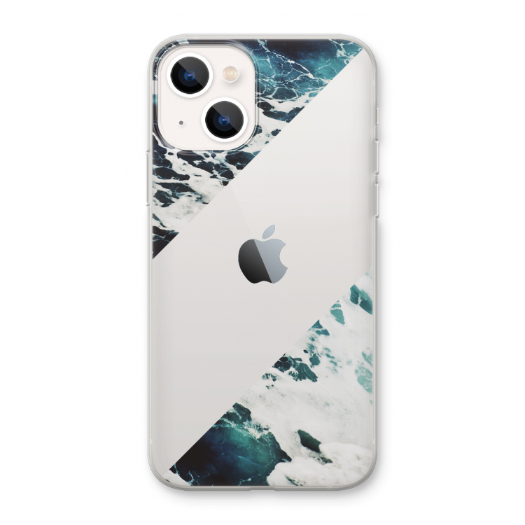 Golven: iPhone 13 mini Transparant Hoesje