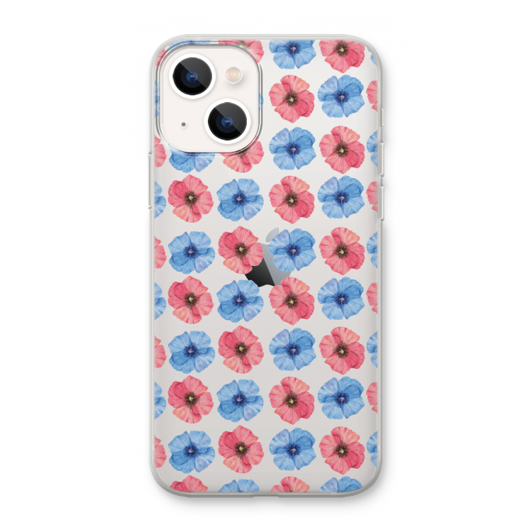 Klaproosjes: iPhone 13 mini Transparant Hoesje
