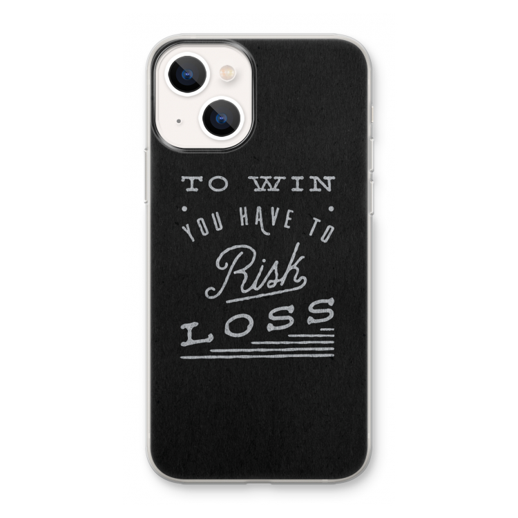 Risk loss: iPhone 13 mini Transparant Hoesje