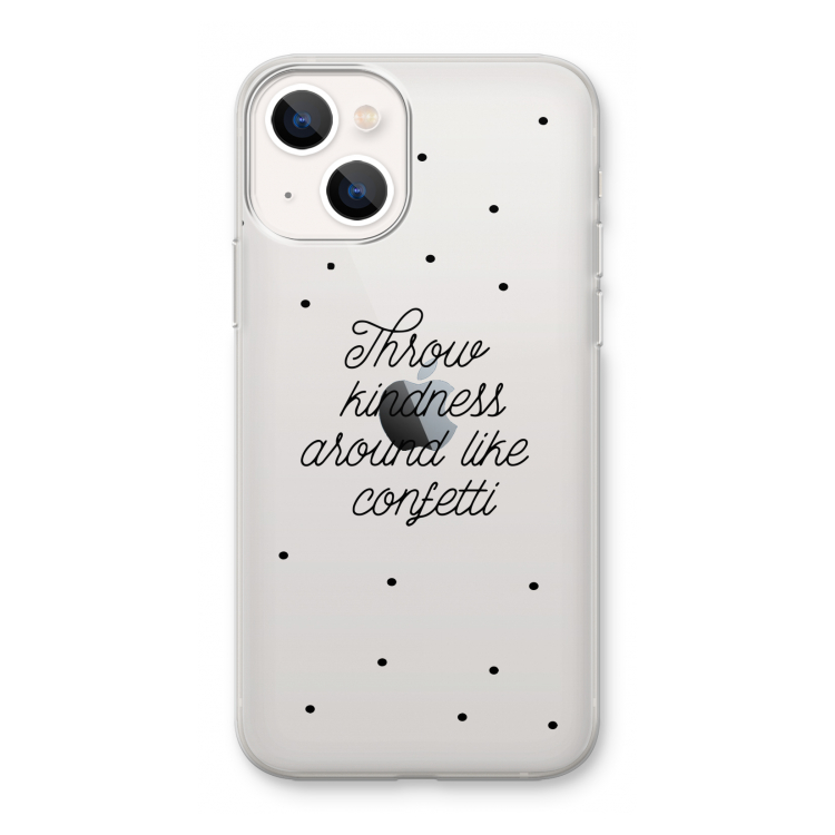 Confetti: iPhone 13 mini Transparant Hoesje