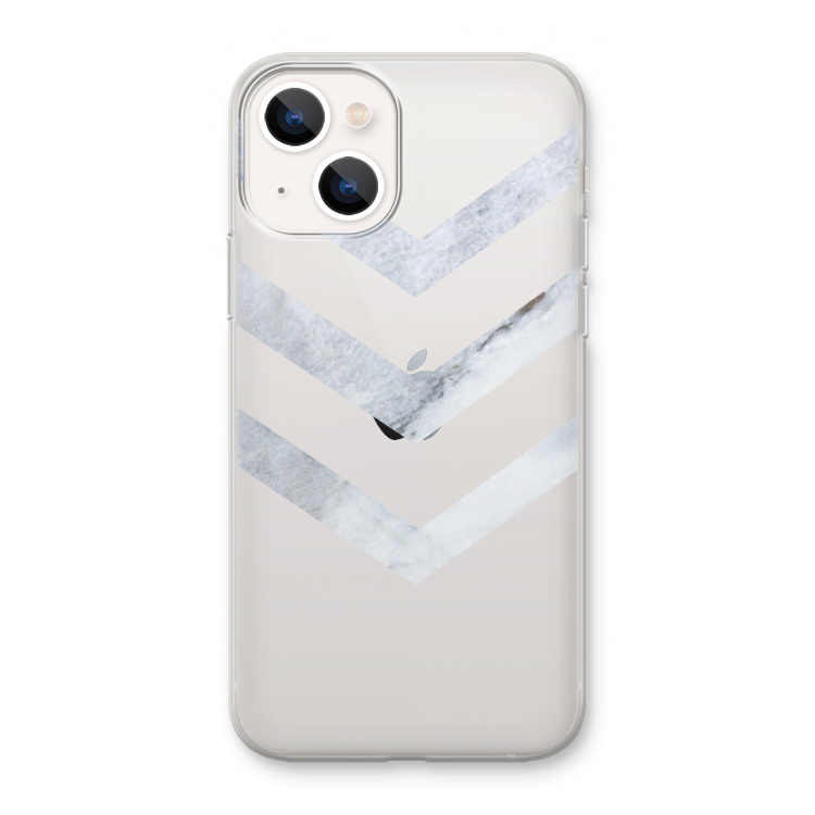 Marmeren pijlen: iPhone 13 mini Transparant Hoesje