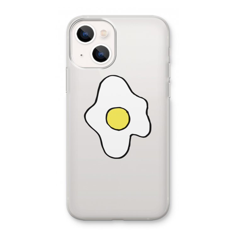 Spiegelei: iPhone 13 mini Transparant Hoesje