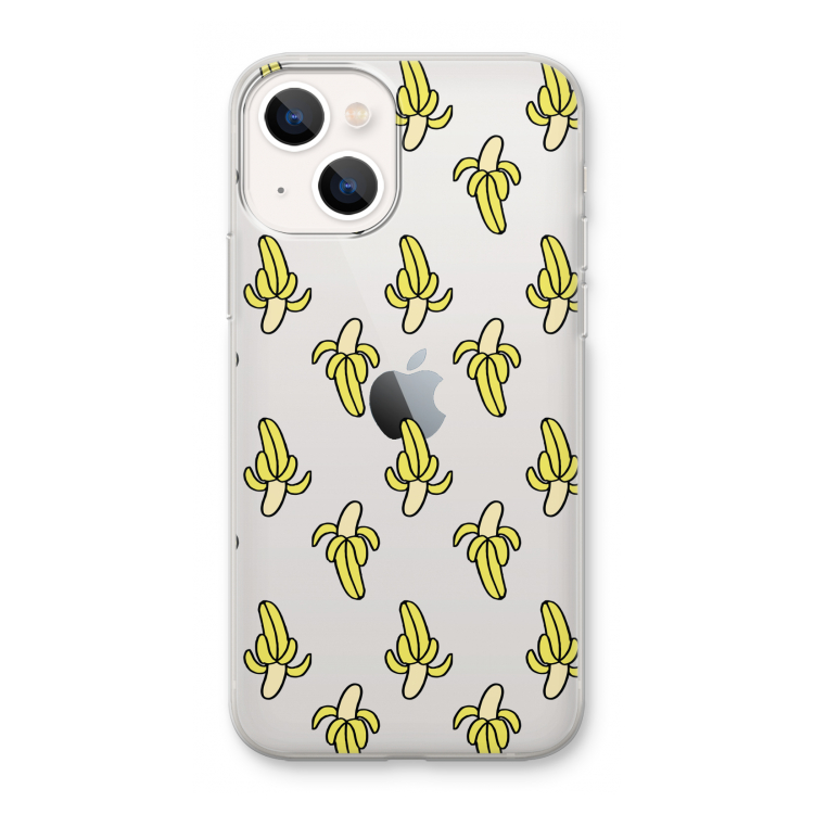 Bananas: iPhone 13 mini Transparant Hoesje