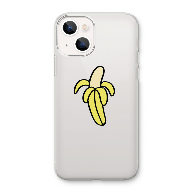 Banana: iPhone 13 mini Transparant Hoesje