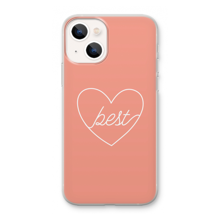 Best heart: iPhone 13 mini Transparant Hoesje