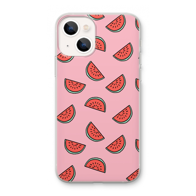 Watermeloen: iPhone 13 mini Transparant Hoesje