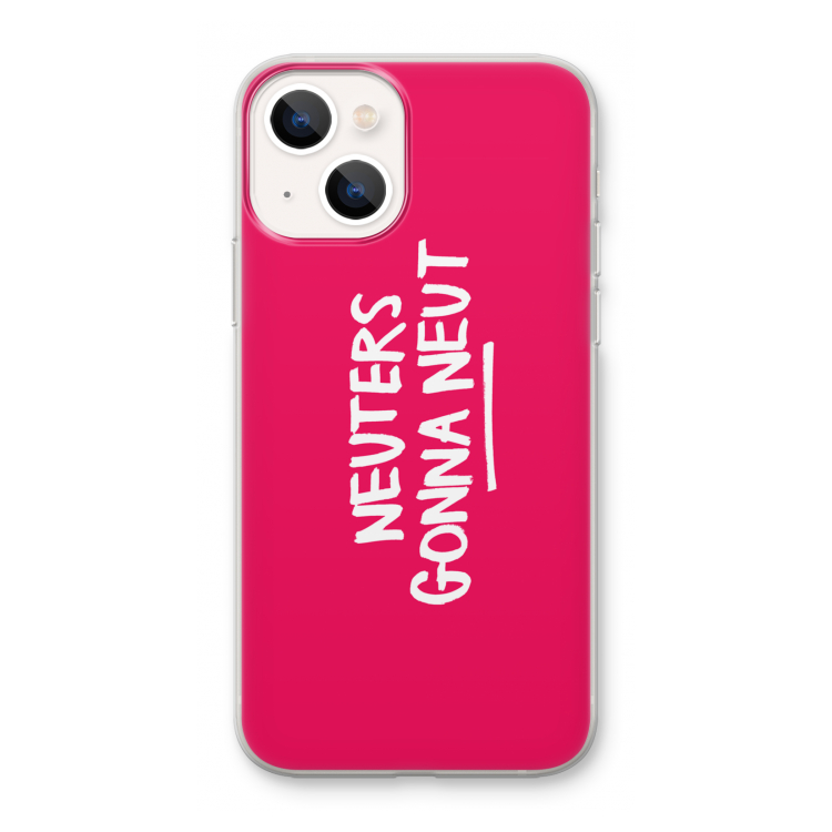 Neuters (roze): iPhone 13 mini Transparant Hoesje