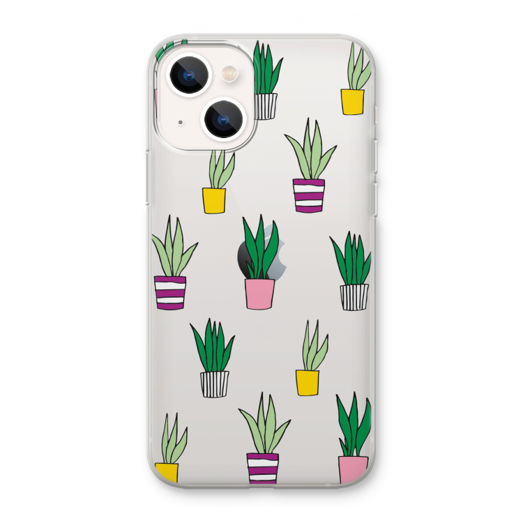 Sanseveria: iPhone 13 mini Transparant Hoesje