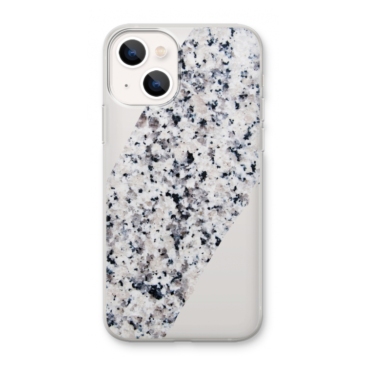 Gespikkelde marmer: iPhone 13 mini Transparant Hoesje