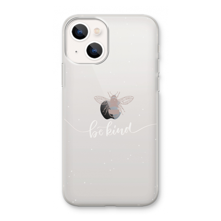 Be(e) kind: iPhone 13 mini Transparant Hoesje