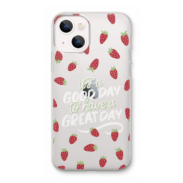 Don't forget to have a great day: iPhone 13 mini Transparant Hoesje
