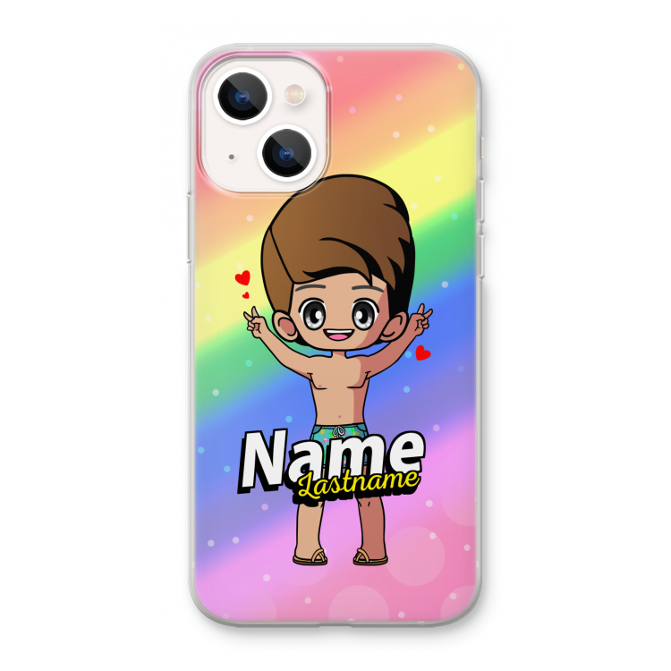 Chibi Maker man: iPhone 13 mini Transparant Hoesje