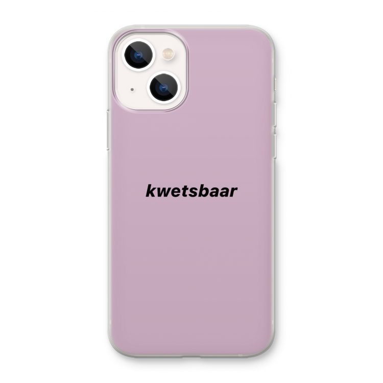 kwetsbaar: iPhone 13 mini Transparant Hoesje