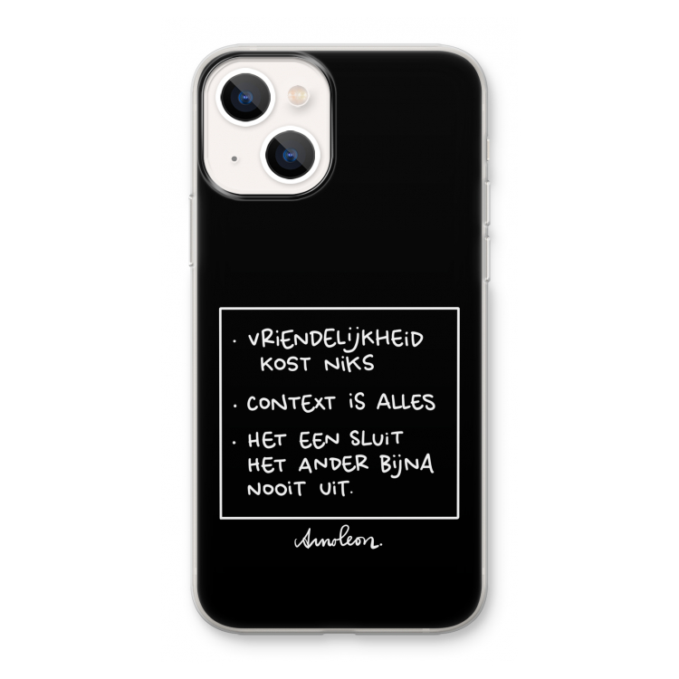 Mijn Motto's: iPhone 13 mini Transparant Hoesje