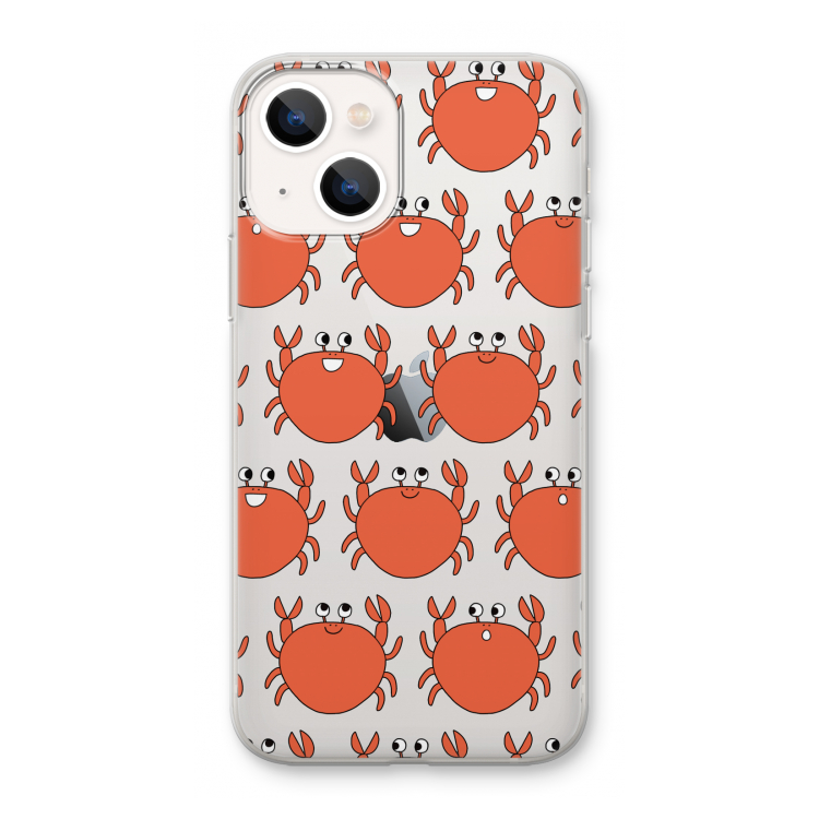 Krab: iPhone 13 mini Transparant Hoesje