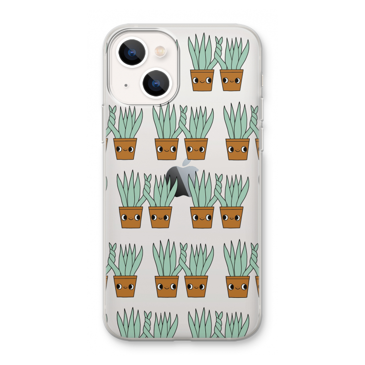 Sansevieria: iPhone 13 mini Transparant Hoesje
