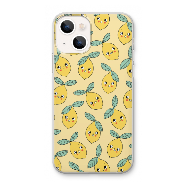Citroenen: iPhone 13 mini Transparant Hoesje